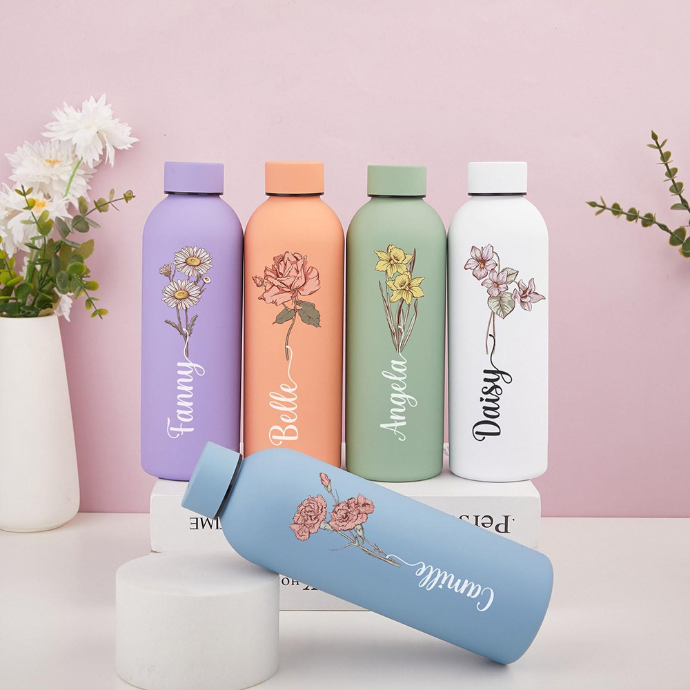 Customized Floral Water Bottle - Commuting By Bike recension och pris