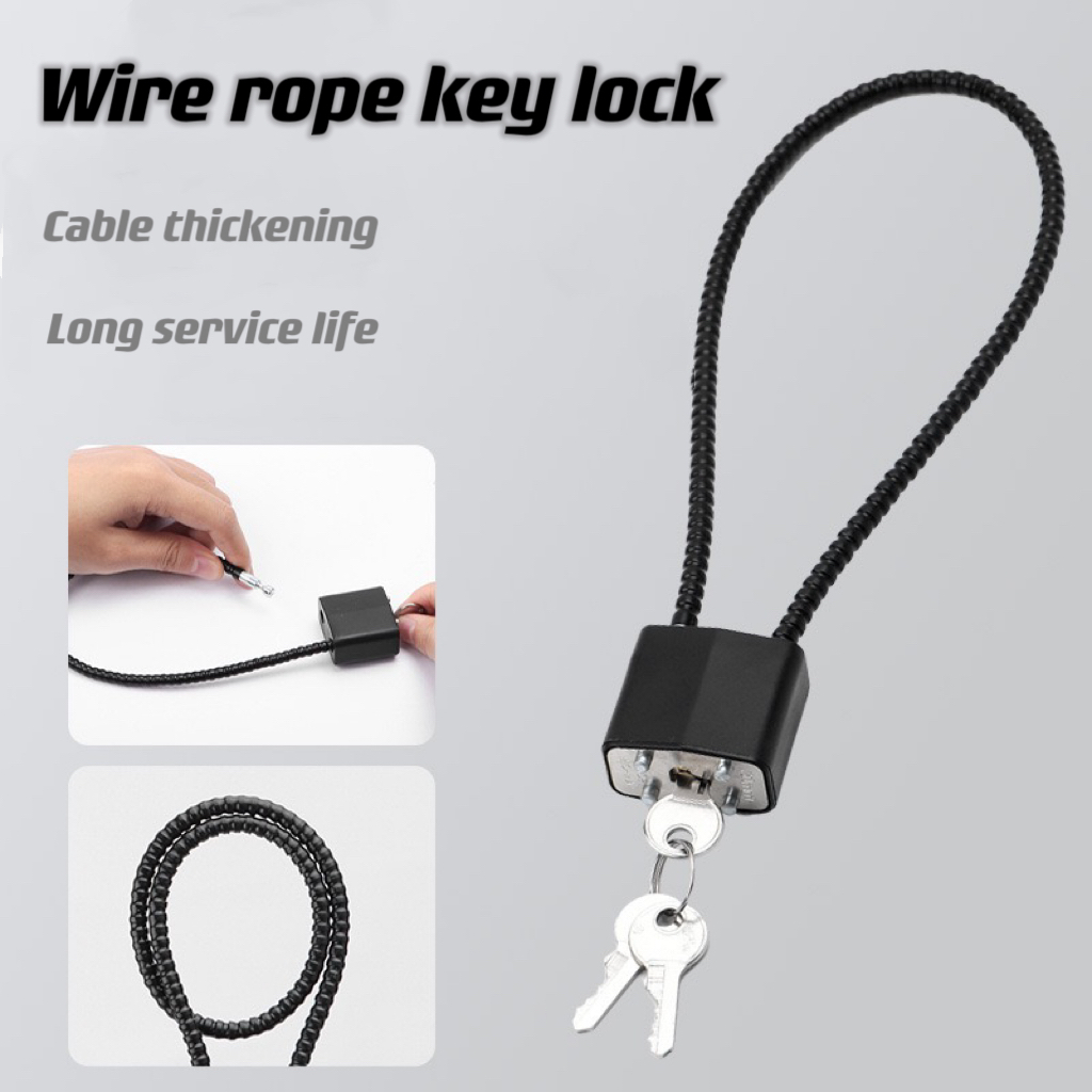 1pc Soft Steel Cable Anti-Thef - Cable Lock Flexible recension och pris