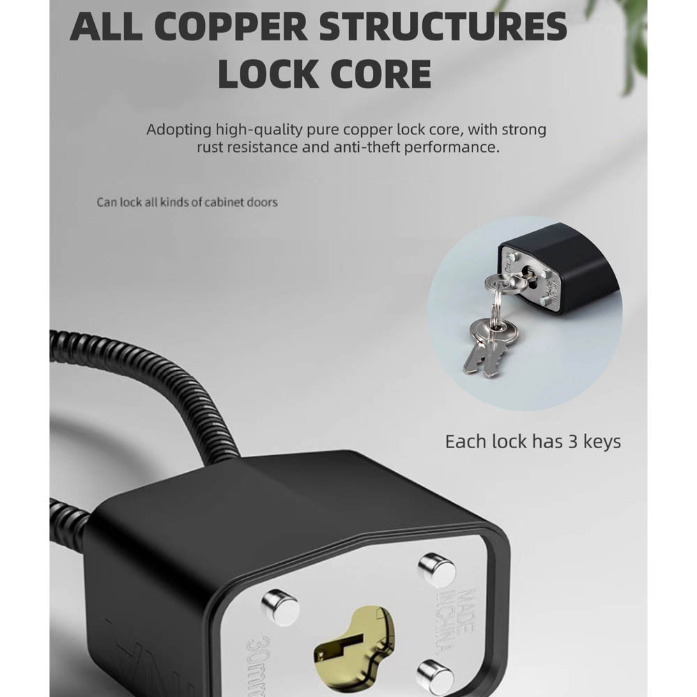 1pc Soft Steel Cable Anti-Thef - Cable Lock Flexible recension och pris