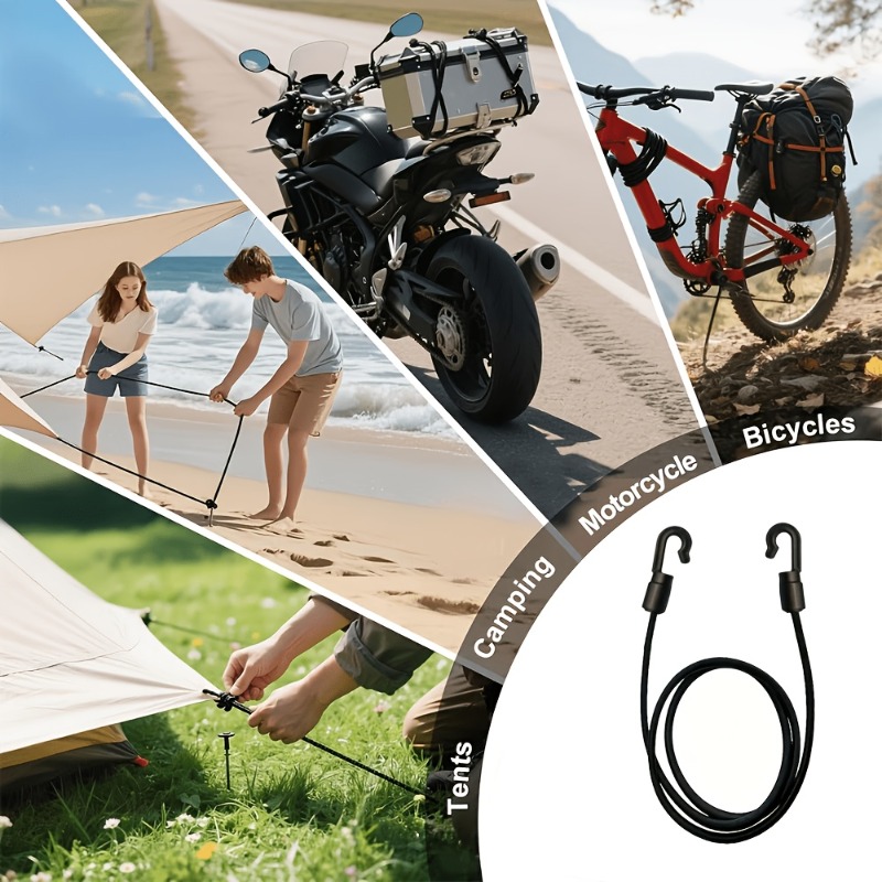 2/5 PCS Heavy-Duty Elastic Rop - Commuting By Bike recension och pris