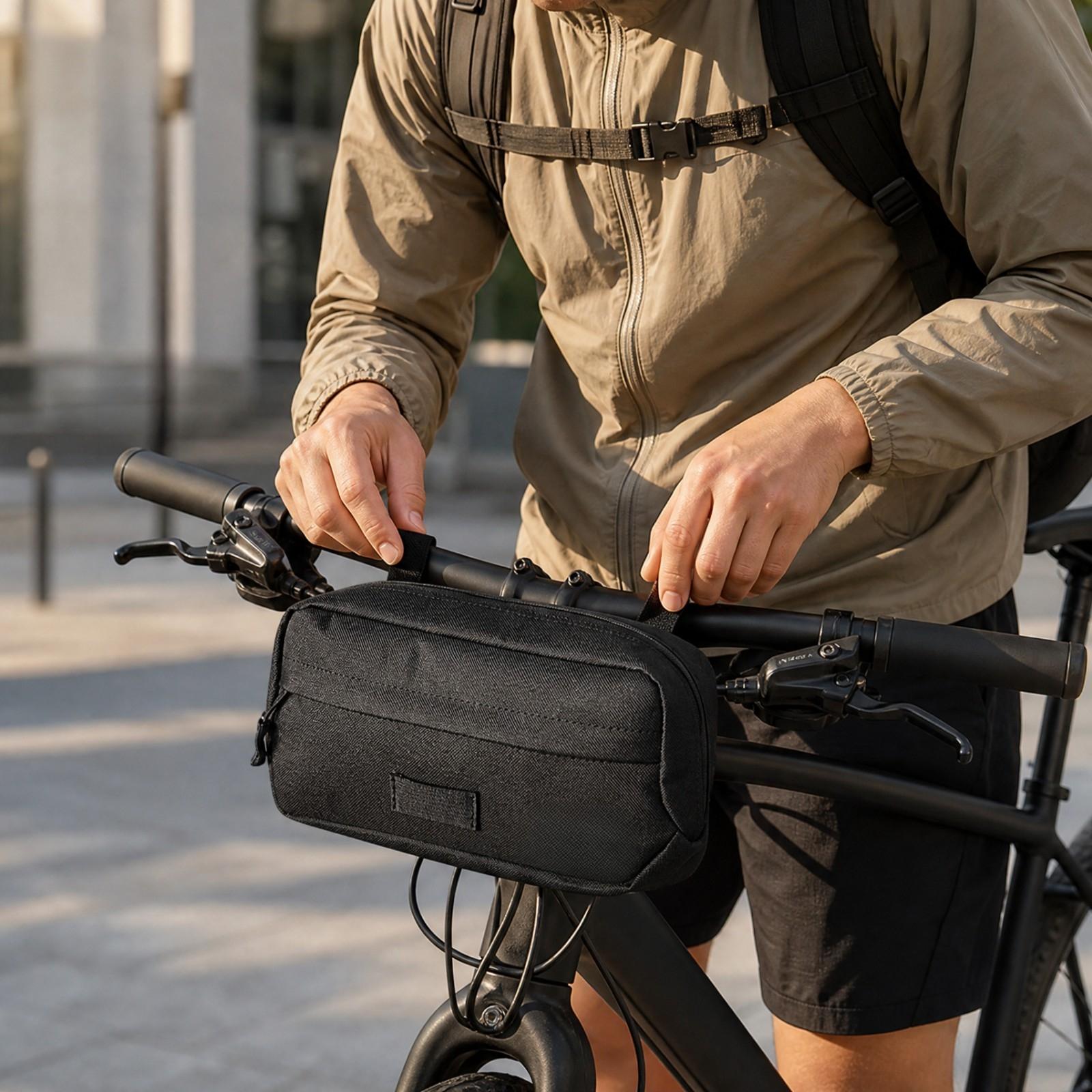 Compact Bike Handlebar Pack Bl - Cycling Commute Essentials recension och pris