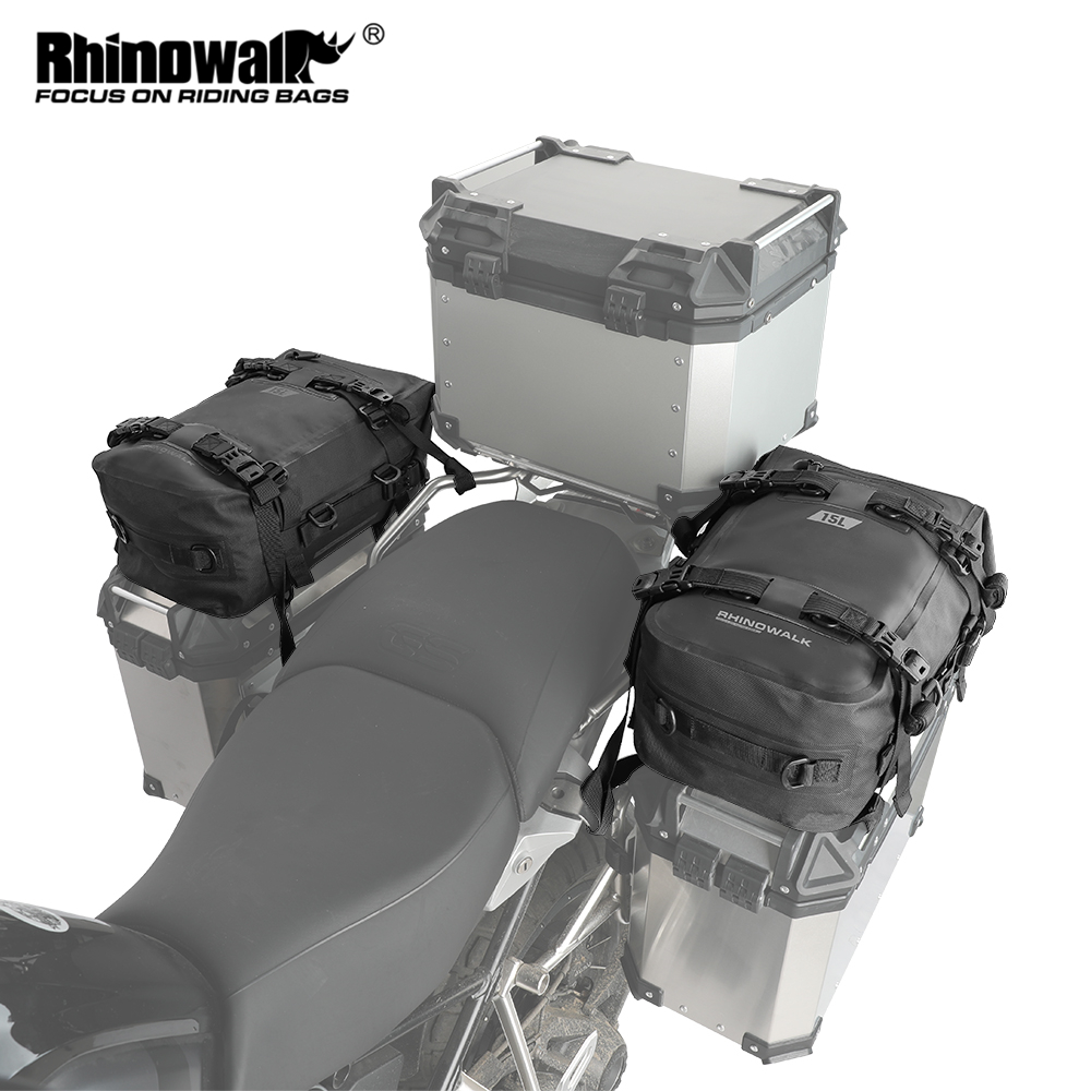 Rhinowalk Motorcycle Box Top P - Panniers Waterproof Rear recension och pris