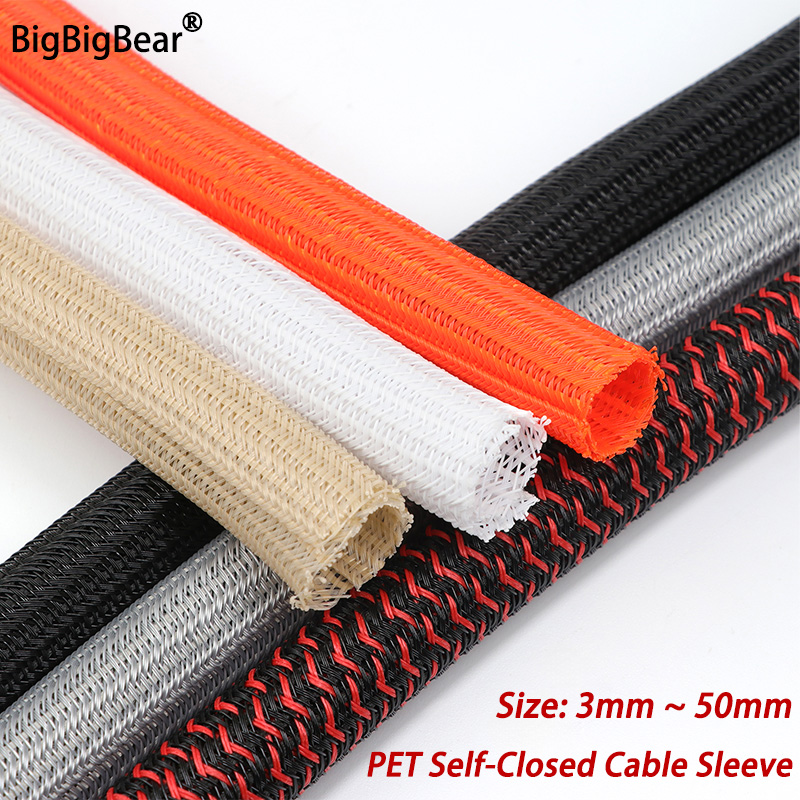 3/5/10m PET Cable Sleeve Self- - Cable Lock Flexible recension och pris