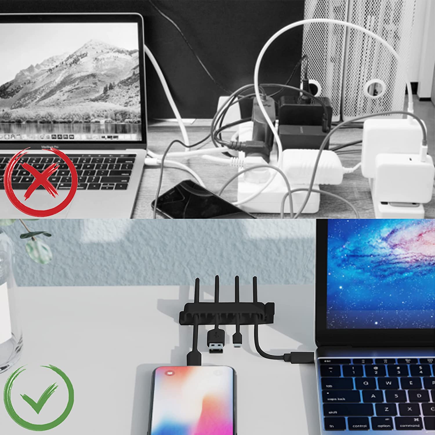 Cable Organizer Cord Managemen - Cable Lock Flexible recension och pris
